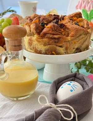 spar gourmet hot cross bun pudding